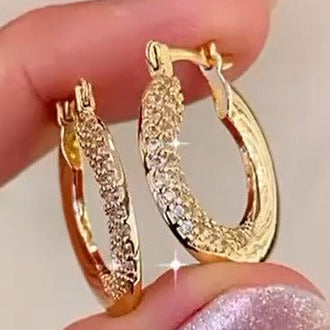 Teste do Marcelo de 18 Gold Plated Medium Hoop Earring